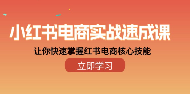 小红书电商实战速成课，让你快速掌握红书电商核心技能（28课）插图