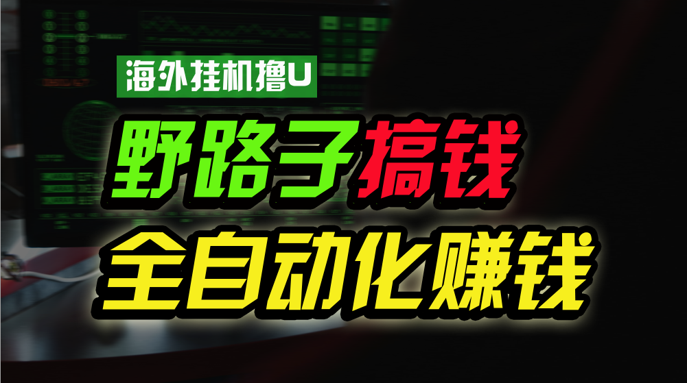 海外挂机撸U新平台，日赚8-15美元，全程无人值守，可批量放大，工作室内…插图