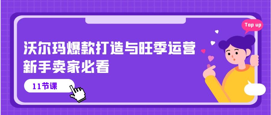 （10660期）沃尔玛 爆款打造与旺季运营，新手卖家必看（11节视频课）插图