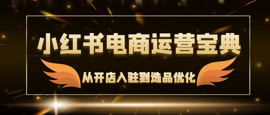 （12497期）小红书电商运营宝典：从开店入驻到选品优化，一站式解决你的电商难题插图