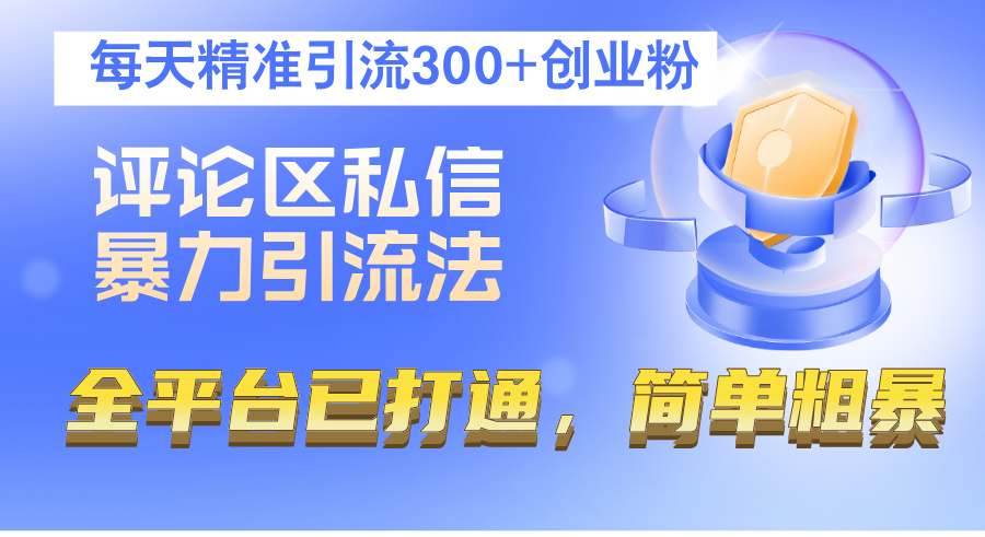 （12714期）评论区私信暴力引流法，每天精准引流300+创业粉，全平台已打通，简单粗暴插图